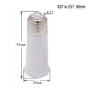GobekUsa E27 to E27 Socket Extender Medium Base Lamp Adapter