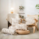 GobekUsa Candy Boho Tufted Round Lumbar Pillow Cover Set