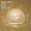 GobekUsa Hand Woven Rattan Pendant Lights Chandelier Bamboo Modern Living Room Decor