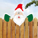 GobekUsa Christmas Door Frame Decor Set - Festive Wooden Xmas Pendants & Merry Santa Claus Stickers