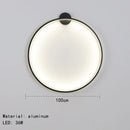 GobekUsa Gold Black Ring LED Wall Light Living Room Bedroom Lamp Seconce