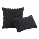 GobekUsa Black Boho Lumbar Woven Pillow Cover for Bed Bedroom Decor