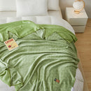 GobekUsa Jacquard Milk Velvet Air Conditioning Blanket | All Seasons Warmth & Travel Shawl