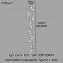 GobekUsa LED Oval Chandelier for Modern Indoor Lighting in Bedroom and Living Room