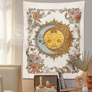 GobekUsa Celestial Sun Moon Tapestry Wall Hanging for Home Decor and Boho Aesthetic