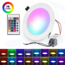 GobekUsa Dimmable RGB LED Downlight 10W/15W Ceiling Spot Light with Remote Control