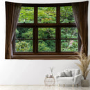 GobekUsa Jungle Scenery Wall Tapestry: Natural Boho Minimalist Art for Home Decoration