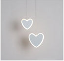 GobekUsa Heart Blossom Butterfly LED Chandelier for Children's Room