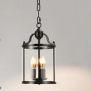 Vintage Copper Birdcage Glass Pendant Light