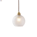 GobekUsa Glass Globe LED Pendant Light Fixture for Porch Kitchen Aisle, Adjustable Hanging Lamp