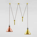 GobekUsa Glass Chandelier: Adjustable Shape, LED Decorative Lamps for Restaurant, Bedroom, Bar.