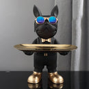 GobekUsa French Bulldog Sculpture: Abstract Figurine & Key Holder Ornament