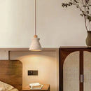 GobekUsa LED Wood Yellow Travertine Pendant Light for Living Room Bedside - Nordic Interior Lighting
