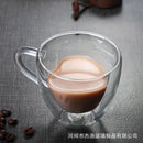 GobekUsa Heart Glass Mug Set: Double Wall Couple Cups for Tea, Coffee, Beer - Gift Drinkware