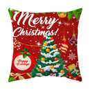 GobekUsa Christmas Sofa Pillow Cover Home Decor Throw Pillowcase Santa Claus Printed