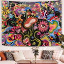 GobekUsa Astrology Chart Tarot Tapestry Wheel Sun Moon Tree Mushroom Wall Hanging