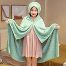 GobekUsa Cozy Cartoon Hooded Cape Blanket for Winter Nap, Office, and Home Office Warmth