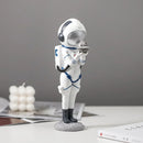 GobekUsa Astronaut Resin Figurines: Modern Space Ornaments for Home Decor and Gift