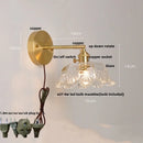 GobekUsa Clear Glass LED Wall Light - Modern Nordic Design