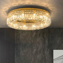 GobekUsa Crystal Gold Ceiling Light for Dining Room, LED Chandeliers Living Room Decoration