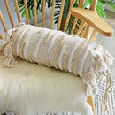 GobekUsa Geometric Embroidery Cushion Cover with Tassel, Home Decor Pillowcase, Various Sizes