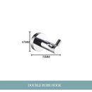 GobekUsa Bathroom Essentials Set: Towel Bar, Toilet Paper Holder, Bathrobe Hook, Soap Dish, Toilet Brush