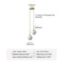 GobekUsa Glass Ball LED Chandelier for Dining Room, Hotel, and Stairs