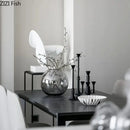 GobekUsa Frosted Metal Candle Holder for Romantic Dining Table Decor
