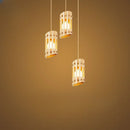 GobekUsa LED Chandelier: Luxury Staircase Foyer Light, Gold Hanging Lamp for Living Room & Lobby