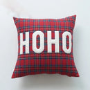 GobekUsa Christmas Plaid Print Pillow Case Set - Festive Holiday Home Decor