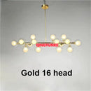 GobekUsa Glass Ball Chandelier for Living Room - Modern Nordic Kitchen Island Ceiling Light