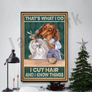 GobekUsa Dog Grooming Poster: Funny Dog Grooming Gifts for Dog Moms