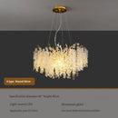 GobekUsa Crystal LED Chandelier: Luxury Pendant Lamp for Home Decor