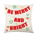 GobekUsa Christmas Snow Elk Pillow Cover for Festive Home Decor