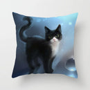 GobekUsa Cat Printed Pillowcase Modern Living Room Sofa Cushion Cover Home Decor