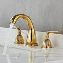 GobekUsa Antique Brass Bathroom Faucet Set with Double Handles for Bathtub and Sink