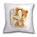 GobekUsa Cute Cartoon Bear Animal Pillow Case Cushion Cover for Sofa, Children Room Decor