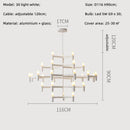 GobekUsa Crown Major Chandelier: Modern Luxury LED Light for Kitchen, Hotel, Living Room
