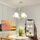 GobekUsa LED Flower Chandelier: French Retro Style for Bedroom, Living Room, Restaurant