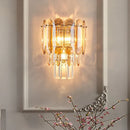 GobekUsa Crystal LED Wall Lamp: Minimalist Luxury Lighting for Living Room TV Background