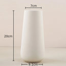 GobekUsa Gradient Ceramic Vase Cylinder Desk Decoration Floral Vases Modern Room Decor