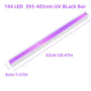 GobekUsa 144 LED UV Glow Black Light Bar: Party Disco DJ Halloween Decor