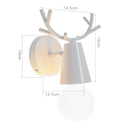 GobekUsa Industrial LED Wall Sconce Iron Bedside Lamp Retro Loft Indoor Lighting