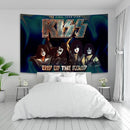 GobekUsa KISS Band Canvas Tapestry Wall Art Decor for Living Room & Bedroom