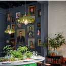 GobekUsa Green Glass LED Hanging Pendant Lights