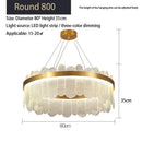 GobekUsa Crystal LED Chandelier: Modern Round Ceiling Lamp for Living Room, Bedroom & Hotel