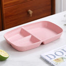 GobekUsa Divided Dish Diet Plate with 3 Compartments, Microwave Safe Dinnerware for Adults
