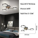 GobekUsa Gold/Black Pendant Light Chandelier for Living Room Dining Bedroom - Modern Nordic Ceiling Lamps