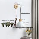 GobekUsa Ceramic LED Wall Lamp Modern Wood Decor Stair Light Fixtures