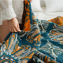 GobekUsa Bohemia Cotton Blanket - Soft, Breathable, King Size